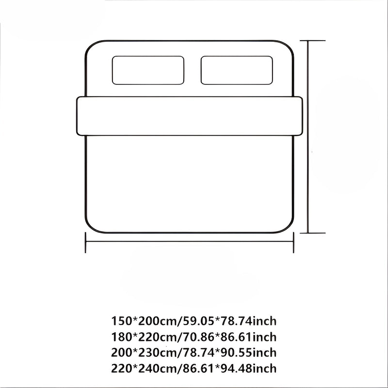 Plüsch-Bettbezug Lunafleece | Beidseitig Kaninchenfell & Milchsamt | Extra Warm & Weich | Perfekt für Herbst & Winter