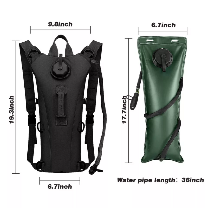 AquaTrek Wasserrucksack 3L Trinksystem | Leicht & Wasserdicht | Verstellbar & Atmungsaktiv | Für Wandern & Outdoor