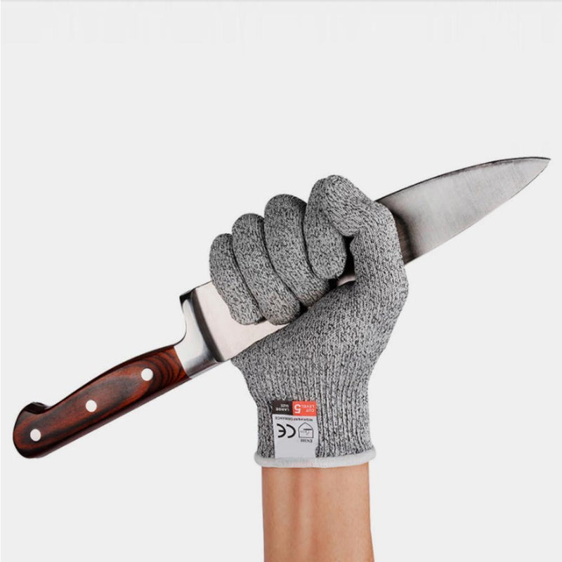 Manulo SafeGrip Schnittfeste Handschuhe | EN388 Level 5 | Rutschfest & Waschbar | Für Küche, Garten & Werkstatt