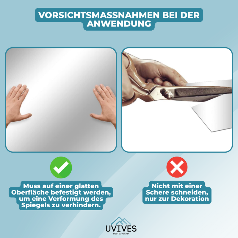 SafeReflect – Sicher spiegeln. Einfach kleben.