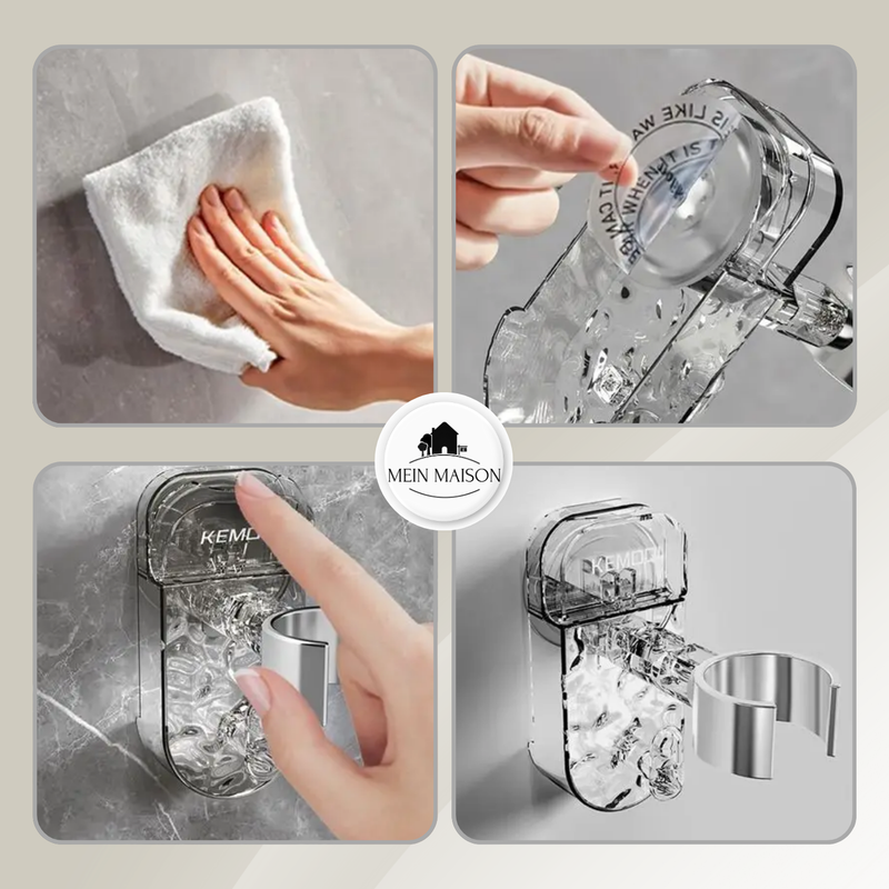 DryFix – Haartrockner praktisch zugänglich, kein Bohren erforderlich!