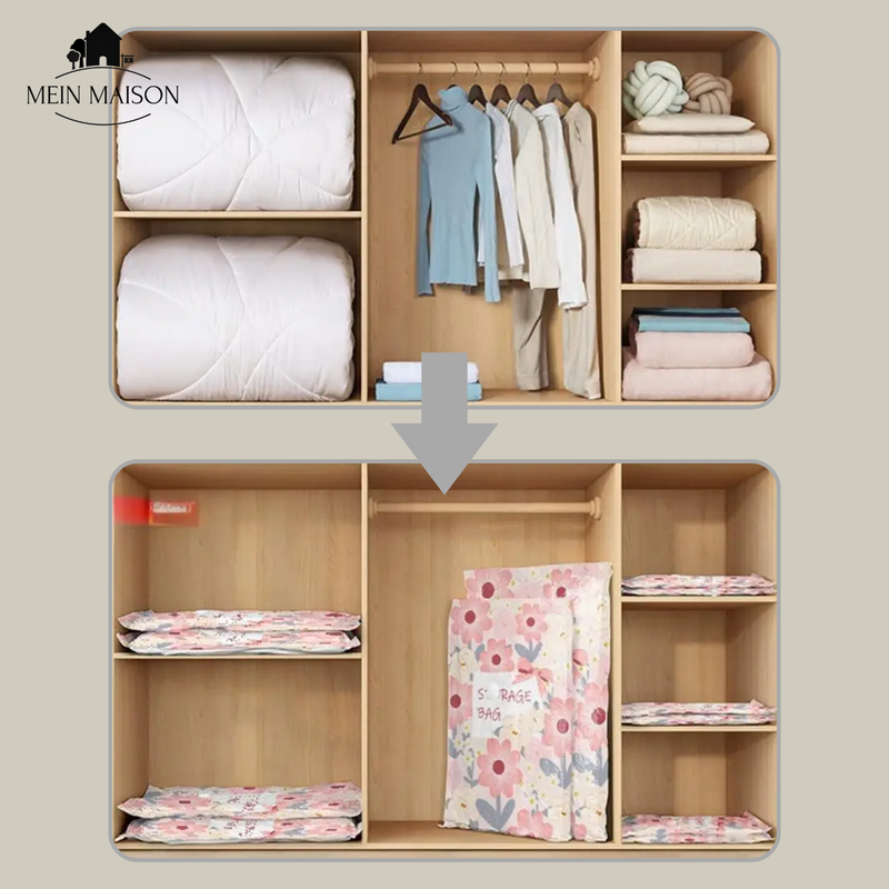 AirTight – Gewinnen Sie in nur wenigen Minuten 75 % mehr Platz im Kleiderschrank