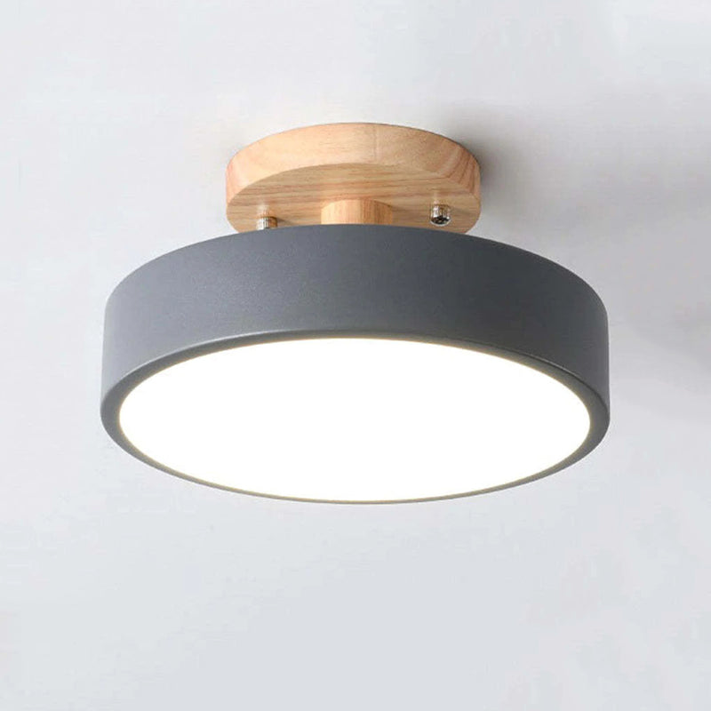 LED Deckenlampe Aurora | Modernes Design aus Holz & Acryl | Energiesparend | Verschiedene Farben