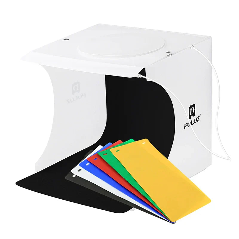 Luminara Mini-Fotostudio | 23 cm Lichtbox | Weiches LED-Licht für Schmuck- & Produktfotografie