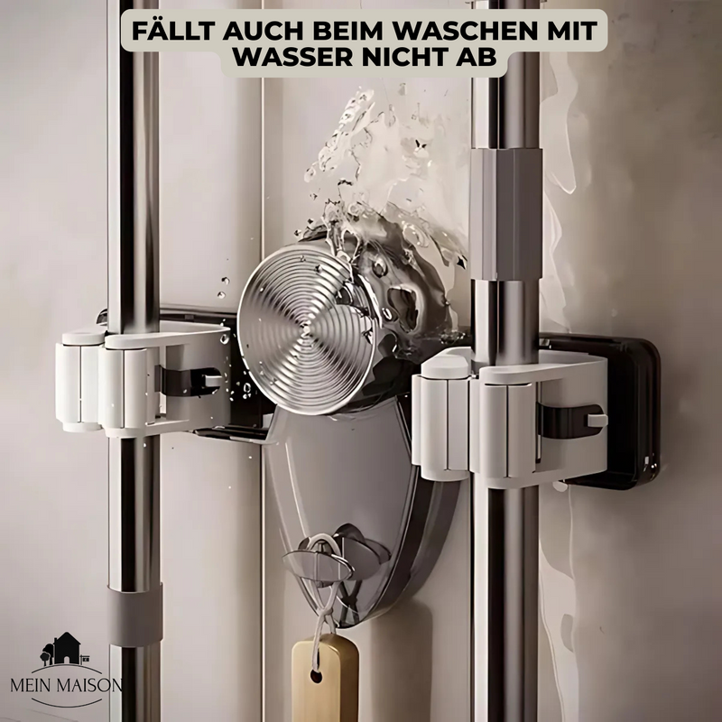 2+2 GRATIS | GripMates – Sicherer Halt für Besen & Wischer ohne Bohren