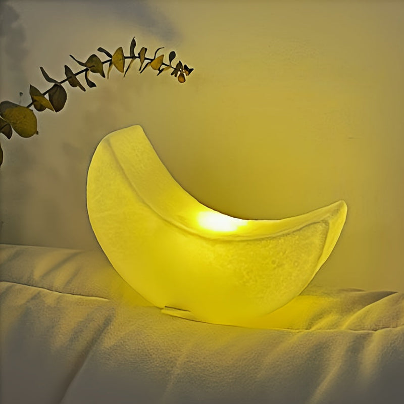 Mondlicht LUNERA | Art Deco Nachtlicht | Halbmond-Design | Kabellos & Warmweiß