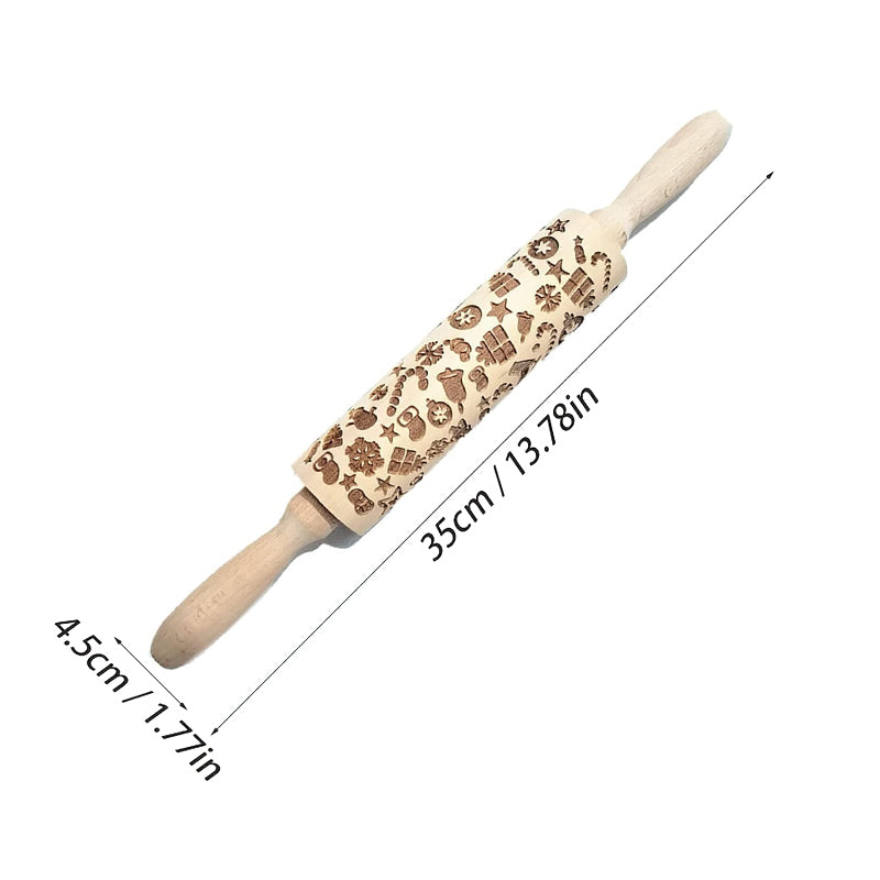 MerryRoll - Weihnachtliche Rolling Pins aus Holz