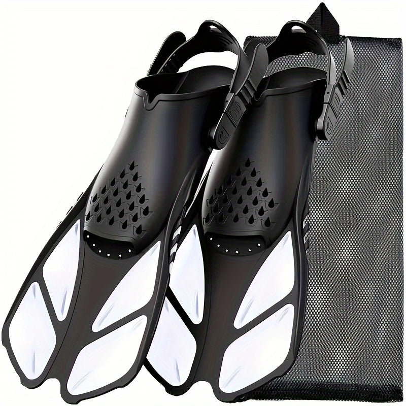 Schnorchelflossen SeaVana Glide | Verstellbar & Kurz | Offene Ferse | Für Reisen & Freizeit | Unisex