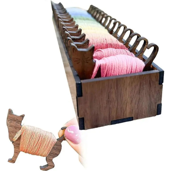 ThreadTales – Niedliche Holzspulen für perfekte Garnaufbewahrung