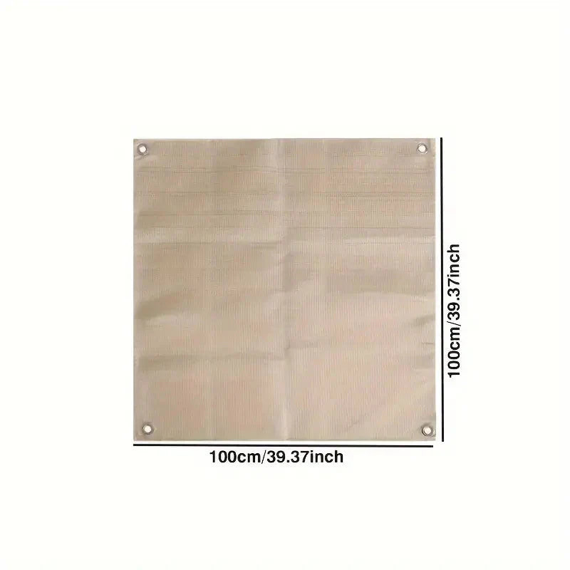 Feuerschutzmatte GrillShield Pro | Hitzebeständig & Funkenfest | 100×100 cm | Für BBQ, Feuerschalen & Smoker
