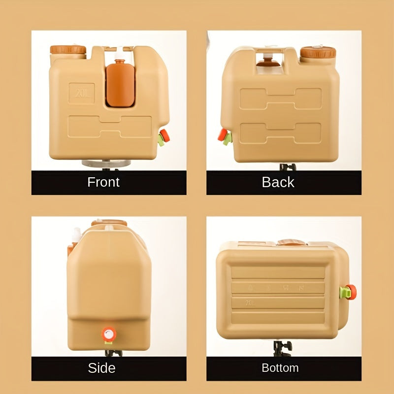 AquaTrek Outdoor Wasserkanister mit Spender | Kompakt & Tragbar | Mit Seifenhalter | Ideal für Camping & Reisen