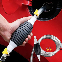 1+1 Gratis | Flüssigkeitspumpe FlowMaster One | Handpumpe für Benzin, Wasser & Öl | Tragbar & Ohne Strom | Für Auto, Boot & Garten