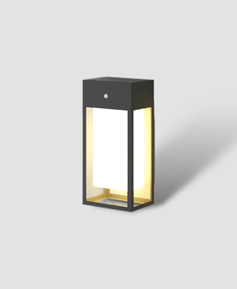 Solar-Wandleuchte LumiVita | Mit Dämmerungssensor | Edelstahl & Aluminium | IP65 Wetterfest | LED Warmweiß