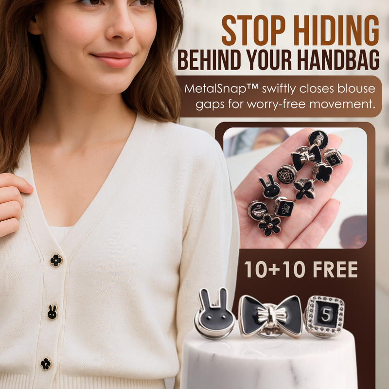 10+10 GRATIS | SnapGlam – Der kleine Knopf für Ihr makelloses Outfit