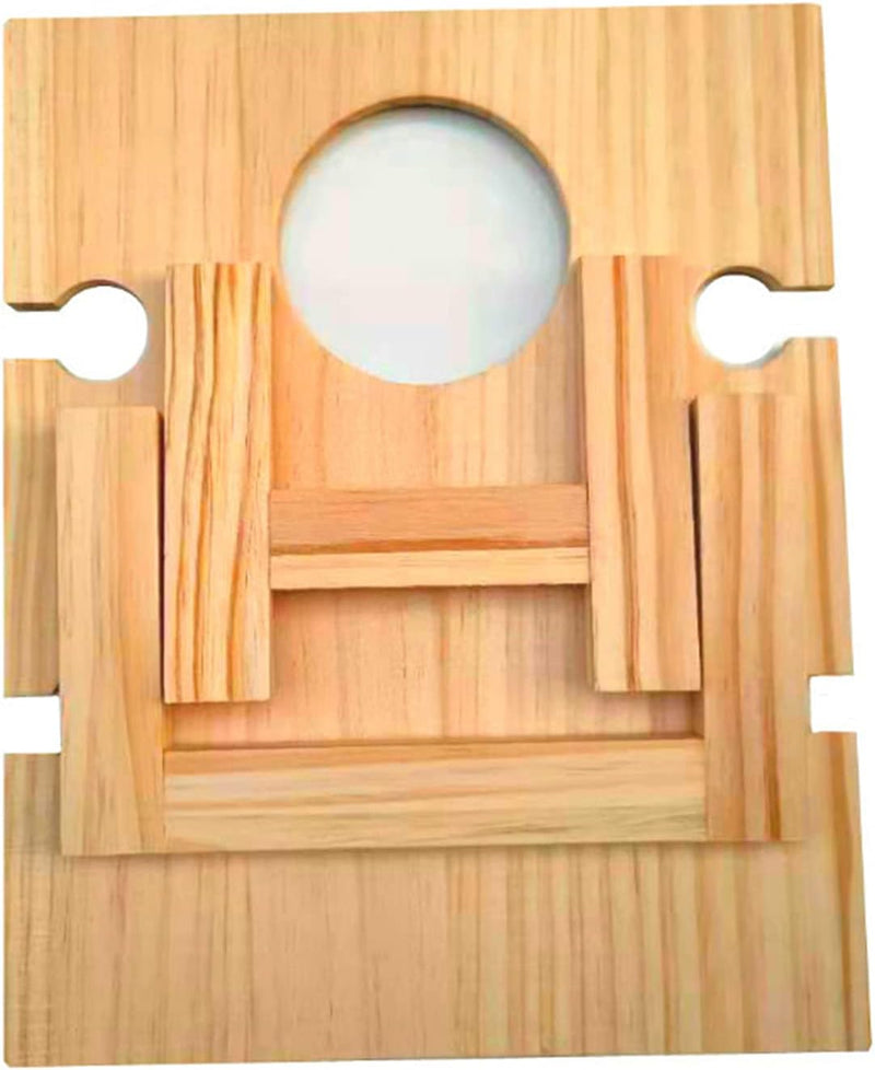 Tragbarer Weintisch Vinlora FoldWood | Faltbar & Mobil | Aus Holz | Mit Flaschen- & Glashalter | Für Picknick, Garten & Camping