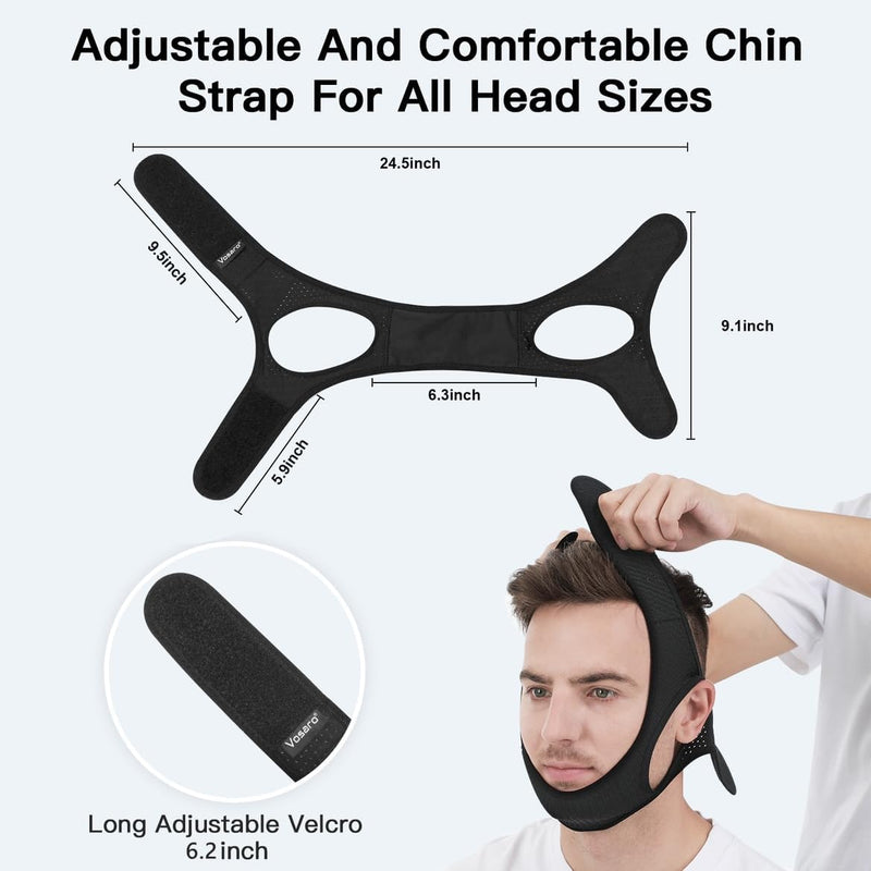 Kinnband SilentFlex | Gegen Schnarchen | Ergonomisch & Verstellbar | Atmungsaktives Material
