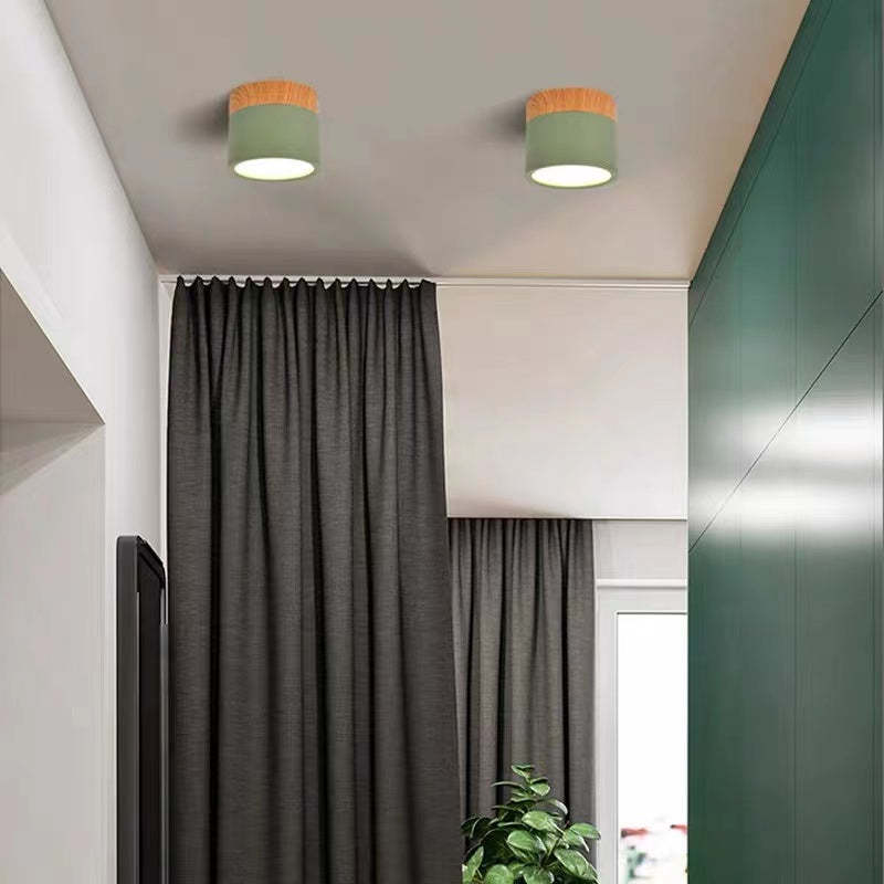 LED Deckenleuchte AuroLuce | Modernes Morandi-Design | Höhenverstellbar | Metall & Acryl