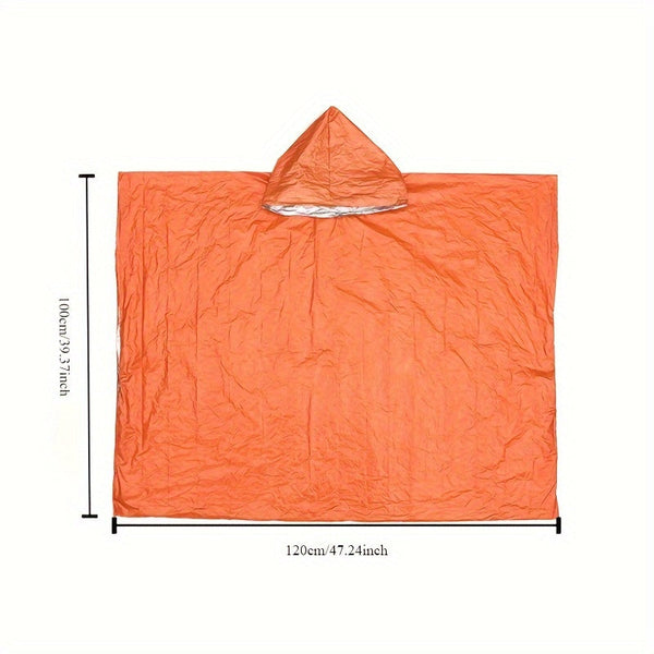 Notfallponcho-Set ThermoShield | 4er Pack | Wasserdicht & Isolierend | Kompakt & Wiederverwendbar