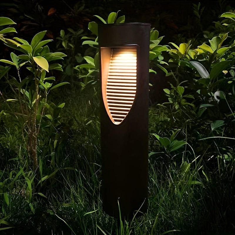 Solvara Solar Gartenlampe Zylinder | Warmweißes Licht | Wasserdicht & Kabellos | Touch-Steuerung