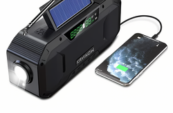 ResQwave Multi-Radio Notfallradio mit Kurbel & Solar | 5000–10000 mAh Powerbank | LED-Licht & SOS-Alarm | Kompakt & Robust