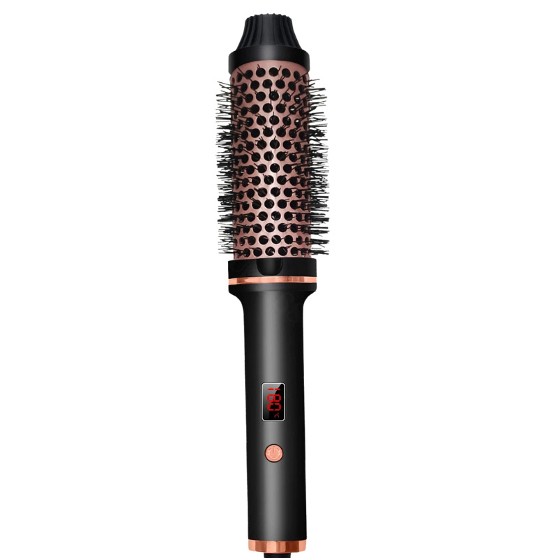 VoluStyle 3-in-1 Warmluft-Stylingbürste | Lockenstab, Volumenbürste & Glättbürste | 32 mm Keramik-Turmalin | Schnelles Aufheizen