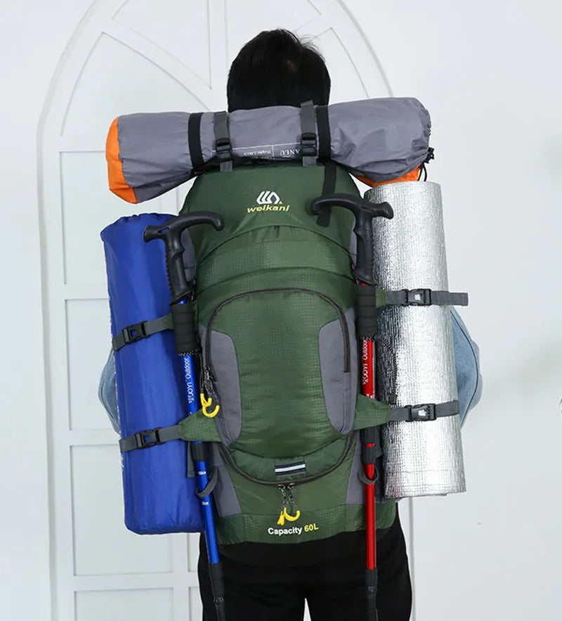 Outdoor Rucksack DryHike 60L | Wasserdicht & Robust | Ergonomisch Tragesystem | Für Wandern & Camping