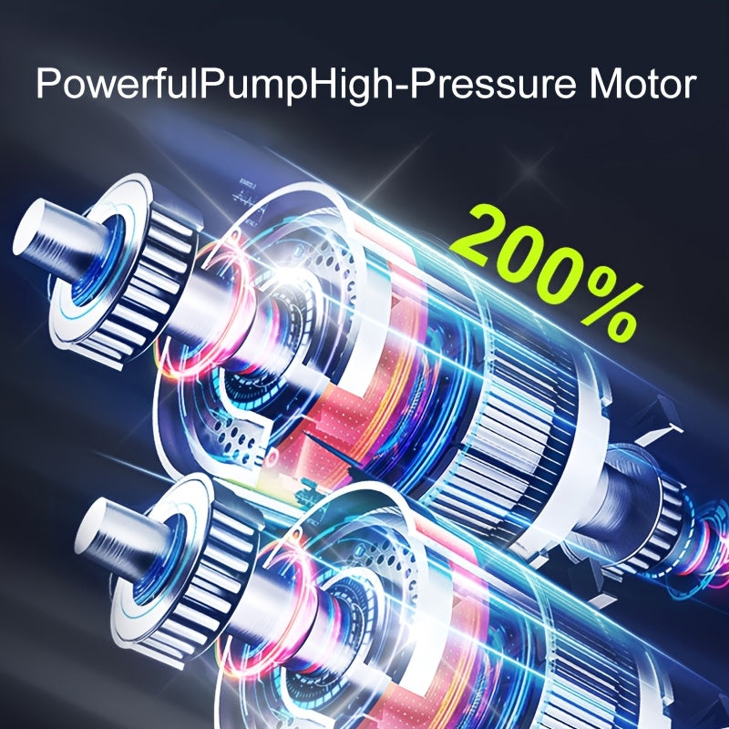 AirPulse Tragbarer Luftkompressor | 150 PSI Leistung | LCD-Anzeige & LED-Licht | Kabellos