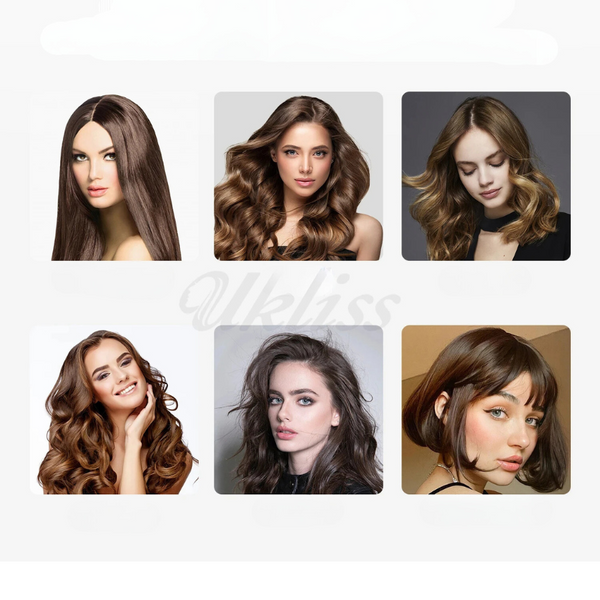 VoluStyle 3-in-1 Warmluft-Stylingbürste | Lockenstab, Volumenbürste & Glättbürste | 32 mm Keramik-Turmalin | Schnelles Aufheizen