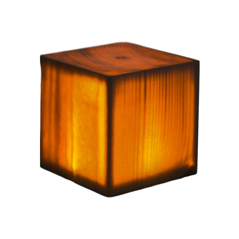 LED Tischlampe Lumaviva NaturLite | Touch-Dimmung & Akku | Kabellos & Wiederaufladbar | Holzoptik | Für Schlafzimmer, Schreibtisch & Wohnzimmer