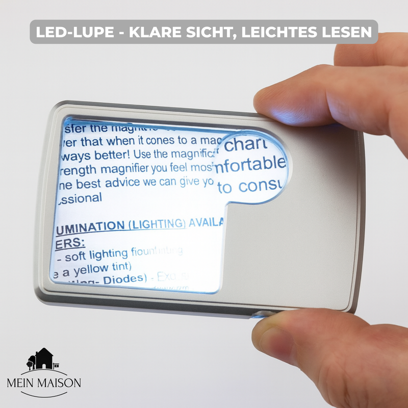 LoopLamp – Die LED-Lupe im Kreditkartenformat!