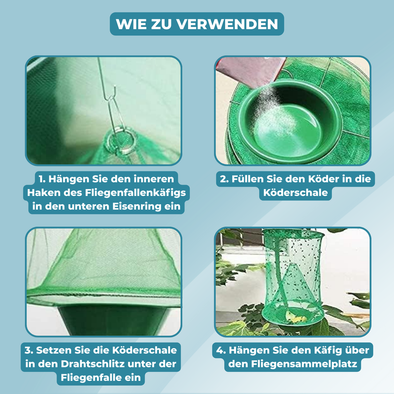 FlyCage – Schluss mit Fliegen in Garten und Haus