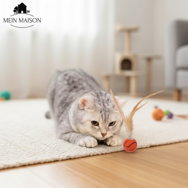 FeatherBounce – Spannender Spielspaß für energiegeladene Katzen!