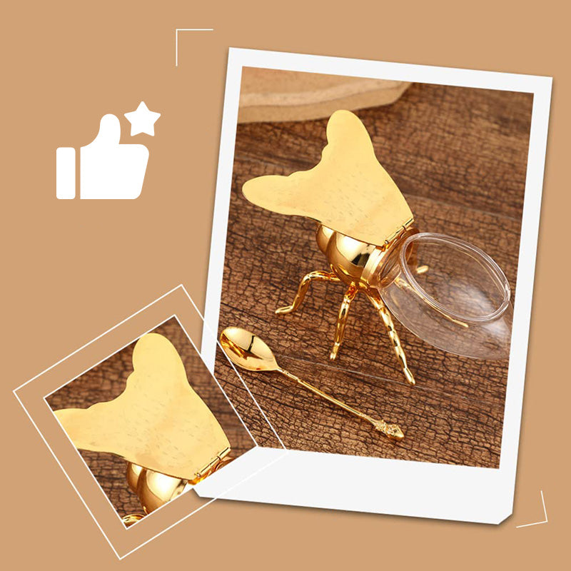 LuxeBee – Eleganter Honigtopf mit markantem Design