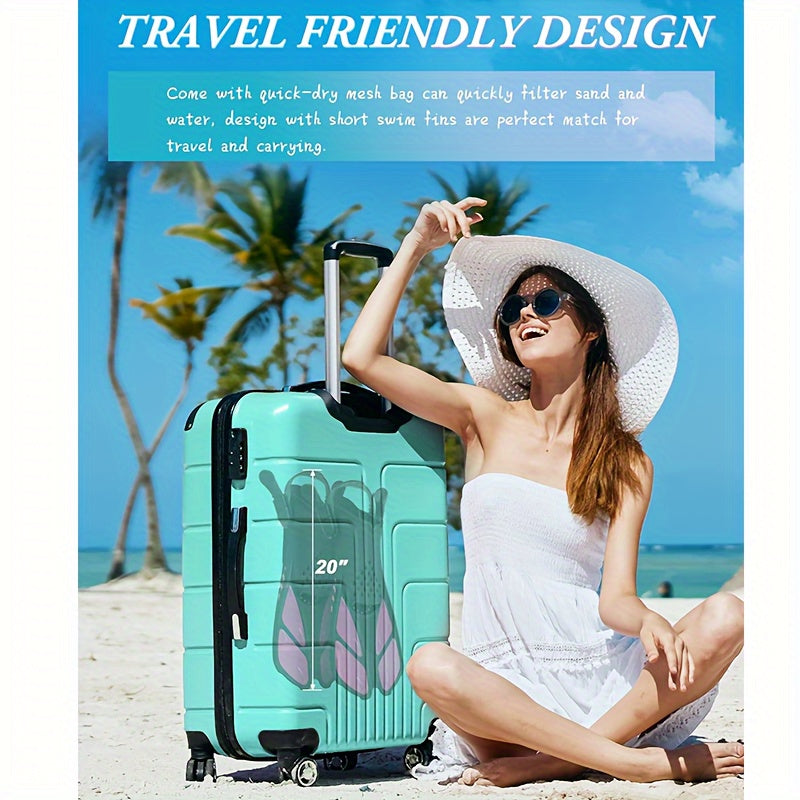 Schnorchelflossen SeaVana Glide | Verstellbar & Kurz | Offene Ferse | Für Reisen & Freizeit | Unisex