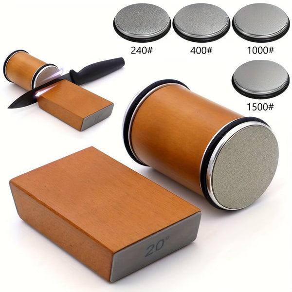 Schleifstein-Set EdgeCraft DuoSharp | Diamantstein mit Magnet-Halterung | 15° & 20° Schleifwinkel | Holz & Metall