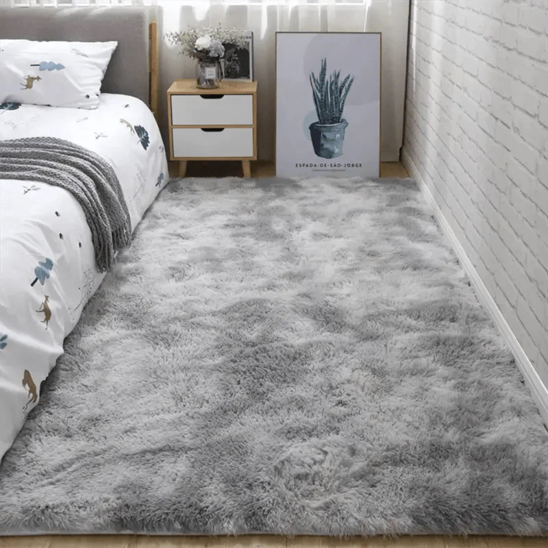 Weicher Teppich | Tie-Dye Design | Rutschfest & Flauschig | 80x120 cm