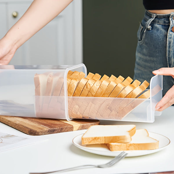 Slice&Store Brotbox mit Schneidehilfe | Luftdicht & BPA-frei | 30 × 15 × 15 cm | Hält Brot länger frisch