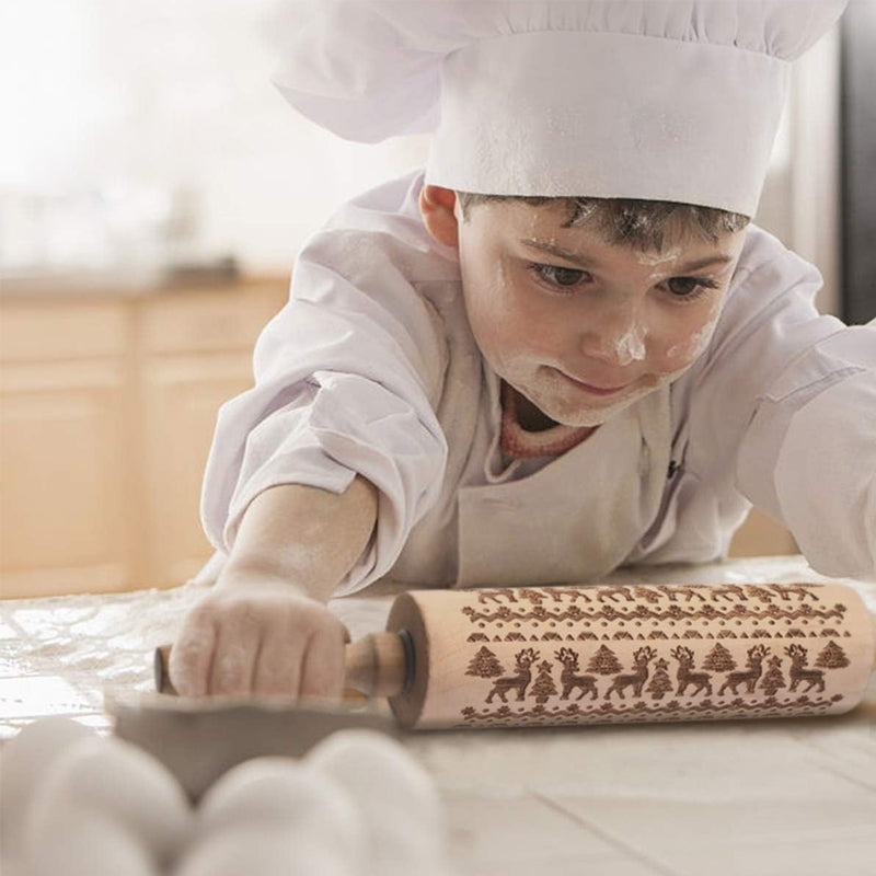 MerryRoll - Weihnachtliche Rolling Pins aus Holz