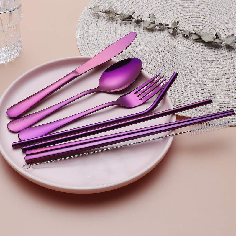 Besteckset GoCutlery | 4-teilig für unterwegs | Edelstahl & BPA-frei | Mit Transportetui