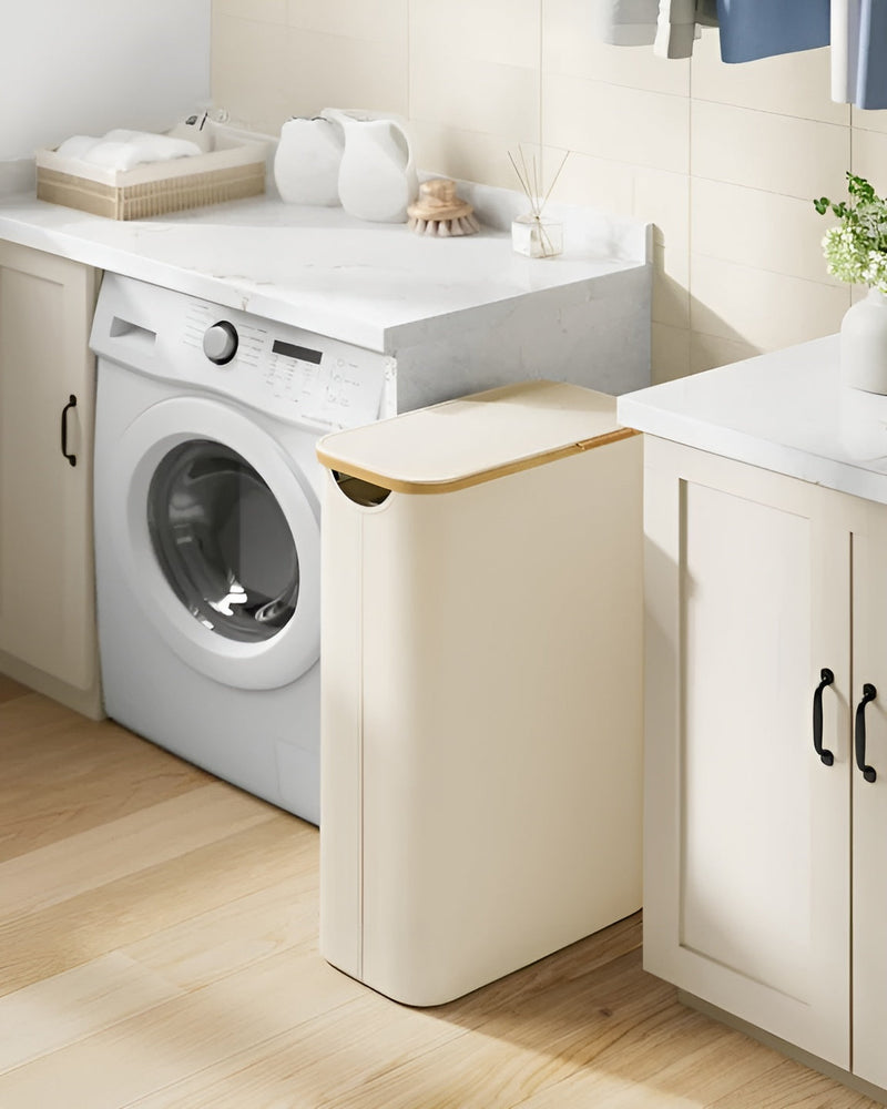 Sortiva Wäschekorb 150L | 3-Fach-System | Robust & Abnehmbar | 60x40x70 cm