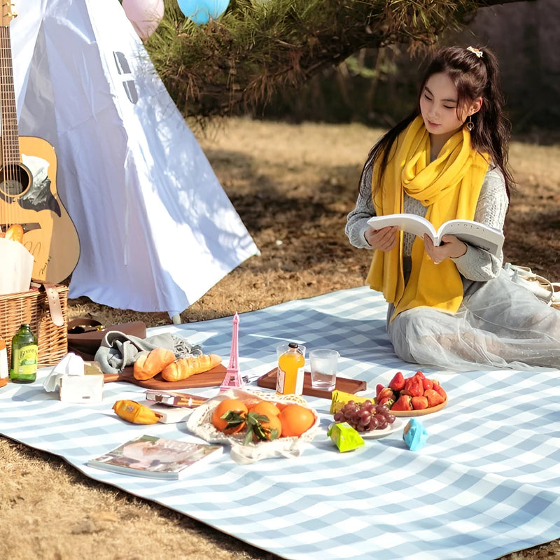 Terraloom Picknickdecke Outdoor | Wasserdicht & Sandfrei | Faltbar & Gepolstert | 150×200 cm / 200×200 cm
