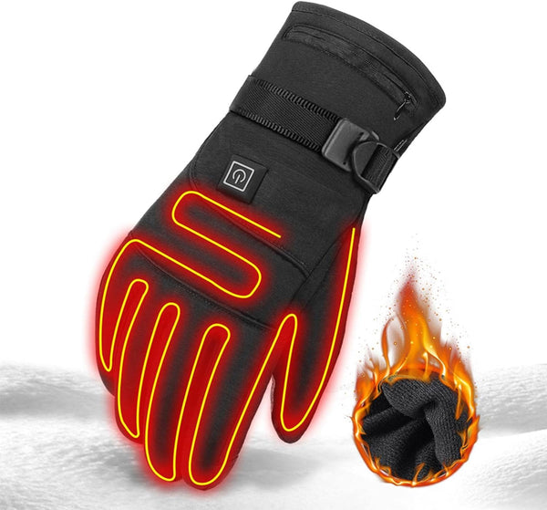 Beheizbare Winterhandschuhe | Wasserdicht & Winddicht | 3 Heizstufen | Touchscreen-fähig