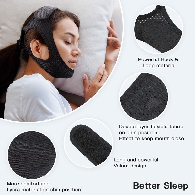 Kinnband SilentFlex | Gegen Schnarchen | Ergonomisch & Verstellbar | Atmungsaktives Material