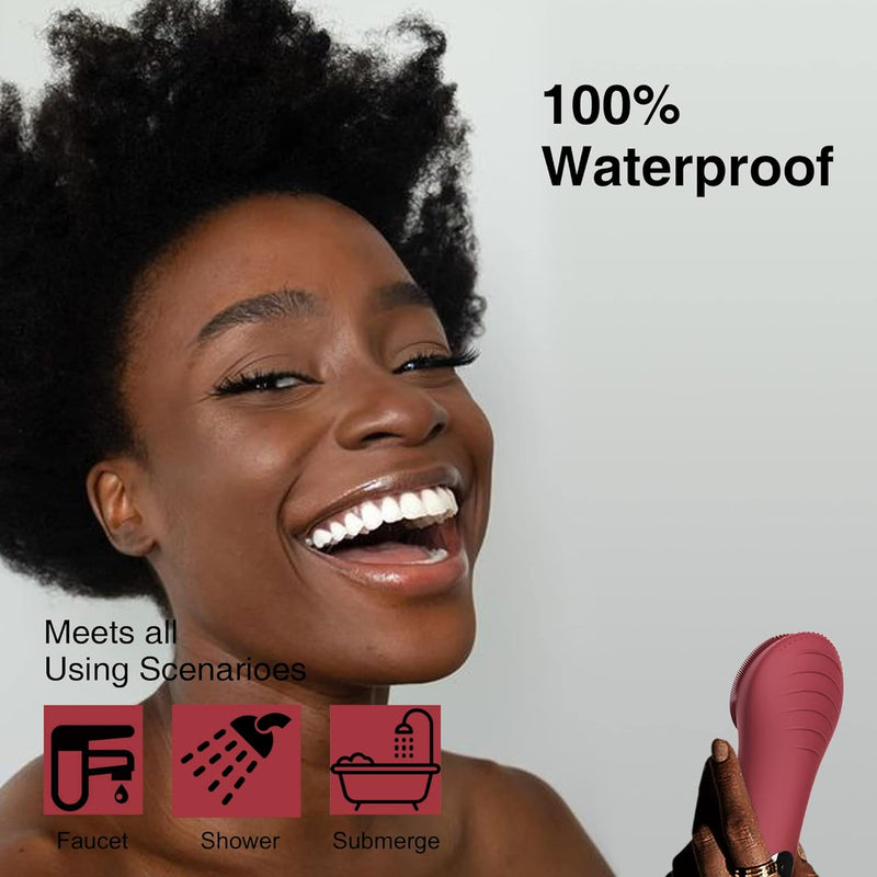 Gesichtsreinigungsbürste GlowSoniq | Wasserdicht & Wiederaufladbar | 3-in-1 Peeling, Reinigung & Massage