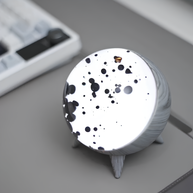 Ferrofluid Lautsprecher ViscoBeat | Bluetooth & AUX | Mit LED-Beleuchtung & Magnetsteuerung | 10,6 x 9,8 cm