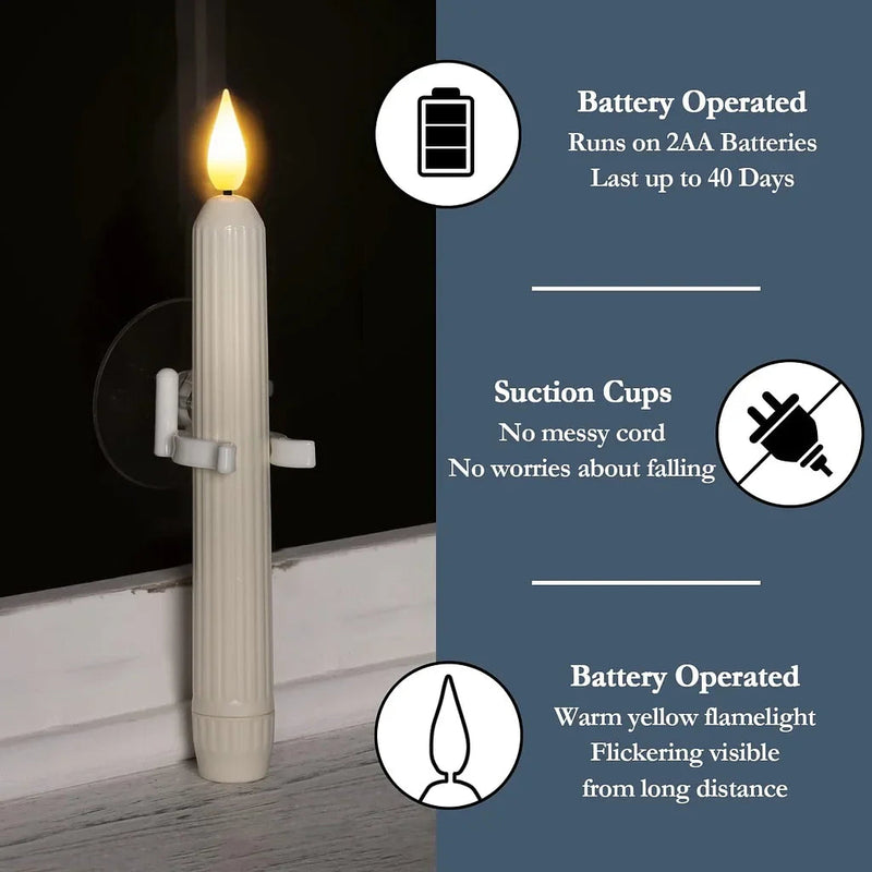 3+3 GRATIS | WindowGlow – Bewegungsmelder LED-Fensterkerzen!