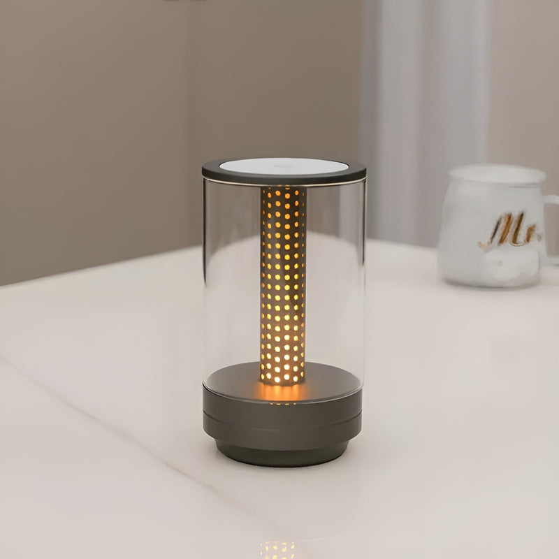 LED Tischlampe LumiHex | 3 Lichtmodi & Touch-Steuerung | Modular & Wiederaufladbar | Schwarz/Grau/Gold/Orange