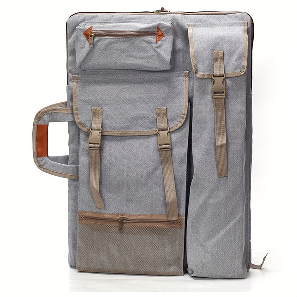 Artovo Künstler-Rucksack aus Canvas | 66×50 cm | Robust, Leicht & Geräumig | Für Zeichenplatte & Zubehör | Ideal für unterwegs