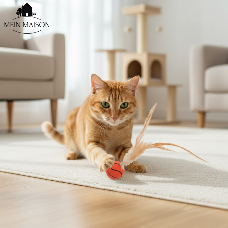 FeatherBounce – Spannender Spielspaß für energiegeladene Katzen!