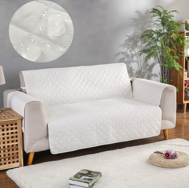 VelvetGuard Sofaüberwurf | Luxus Flanell | Antirutsch & Waschbar | Für 3-Sitzer bis 198 cm